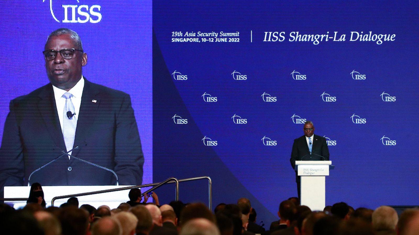 Una imagen del secretario de Defensa de Estados Unidos, Lloyd Austin.