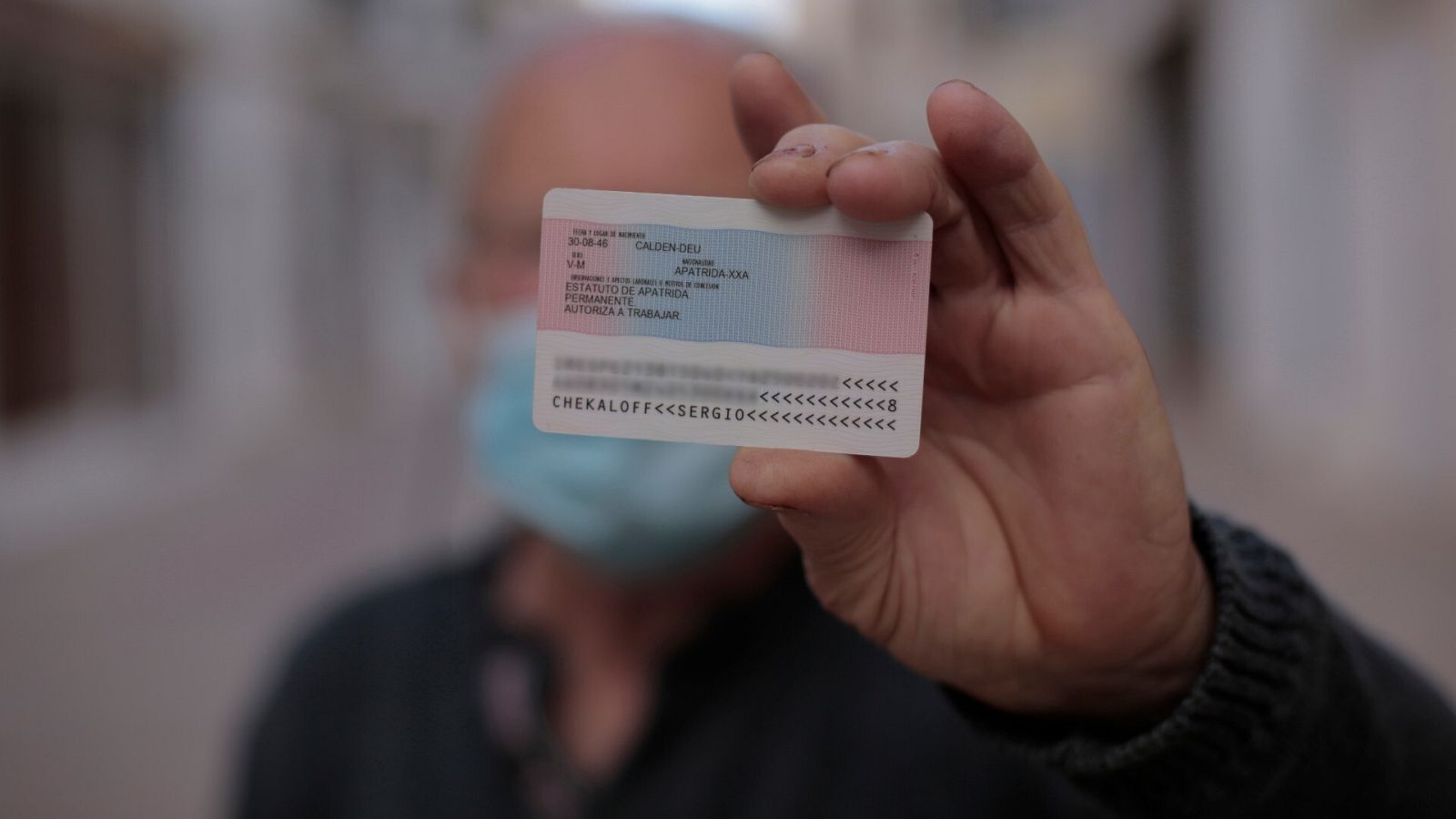 Sergio Chekaloff obtuvo su documentación de apátrida en 2019