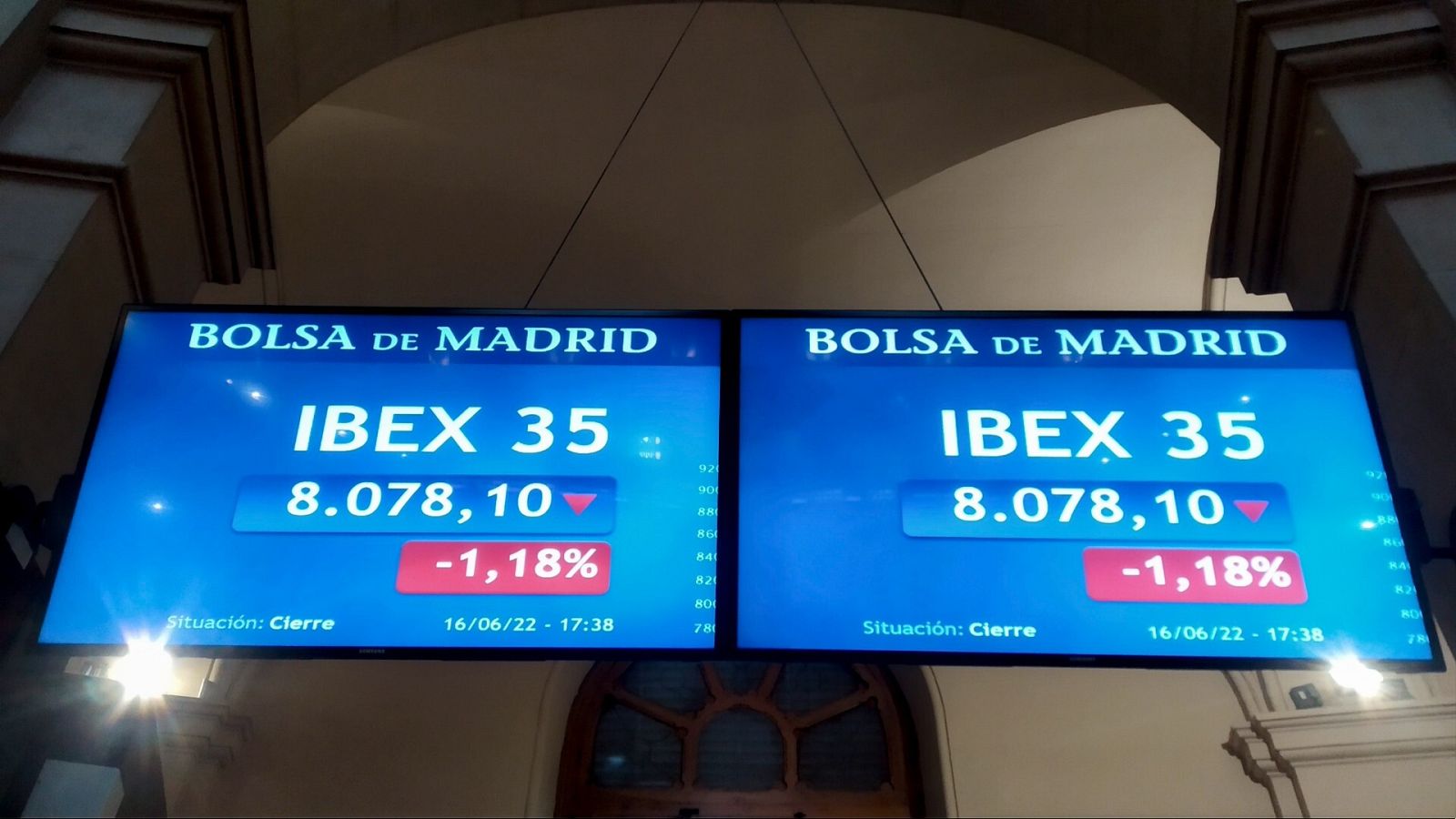 Imagen de la Bolsa de Madrid este jueves