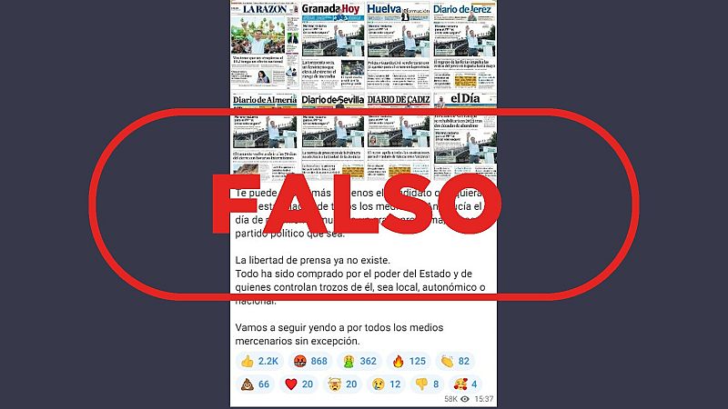 No todos los medios de Andaluc�a publicaron la misma portada en la jornada de reflexi�n