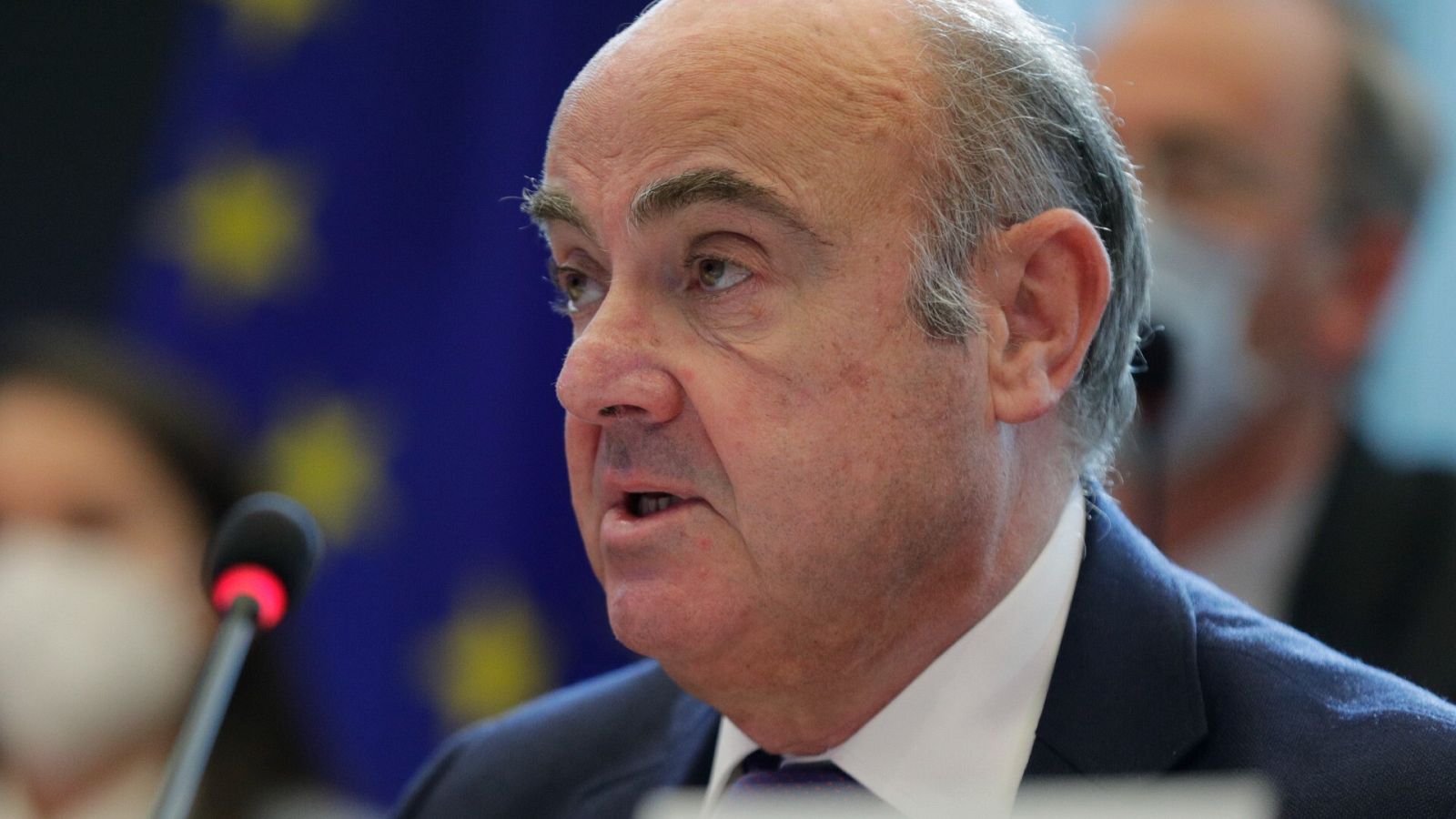 El vicepresidente del Banco Central Europeo, Luis de Guindos, ante el Parlamento Europeo
