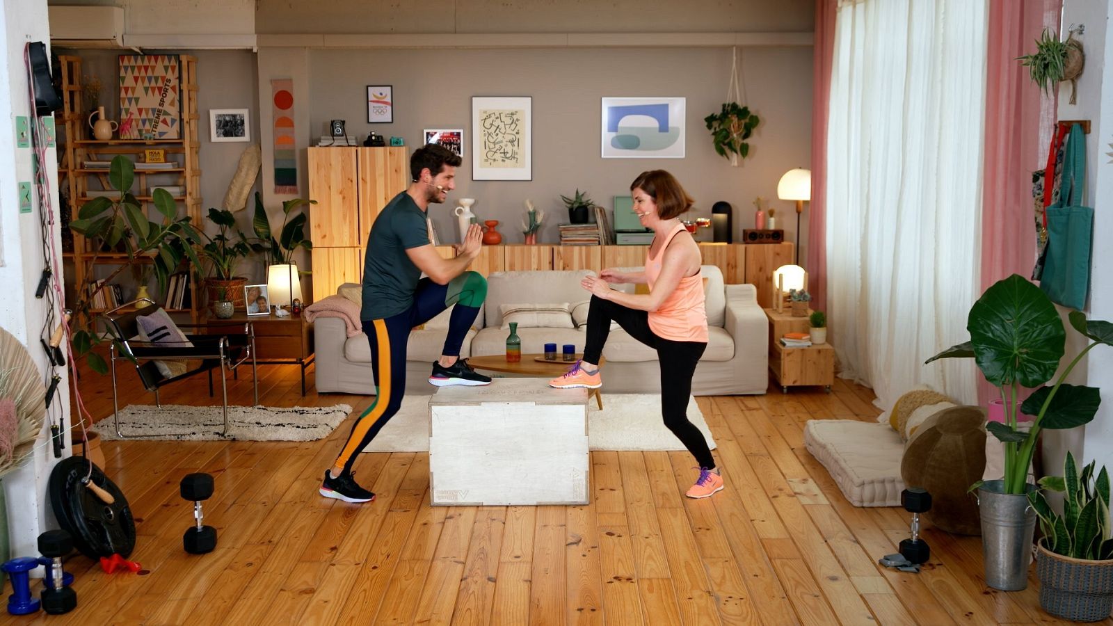 Samanta Villar i Cesc Escolà a 'FitMés'