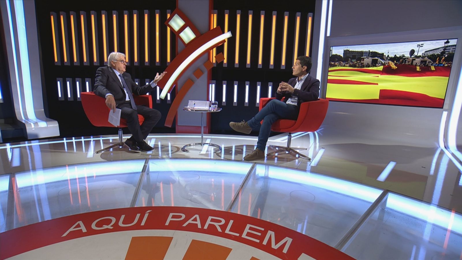 Lluís Falgàs i Nacho Martín Blanco a 'Aquí Parlem'