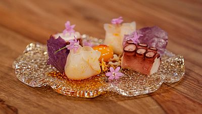 Receta de dumpling de pulpo a la galega que fala thai de Dabiz Mu�oz