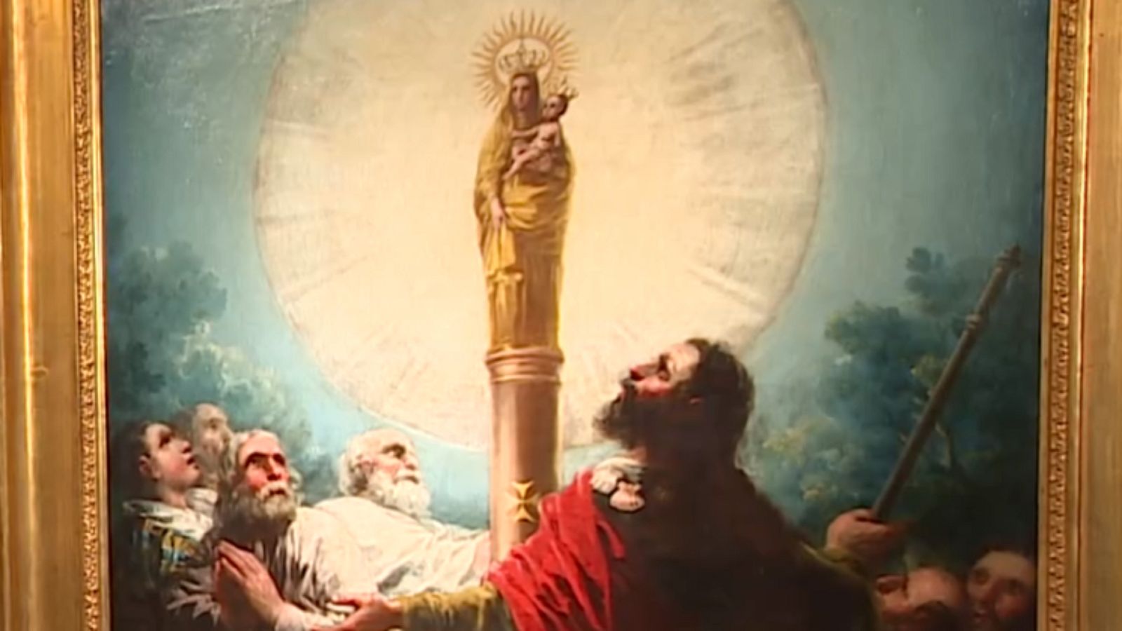 'Aparición de la Virgen del Pilar al Apóstol Santiago y sus discípulos', obra subastada sin comprador