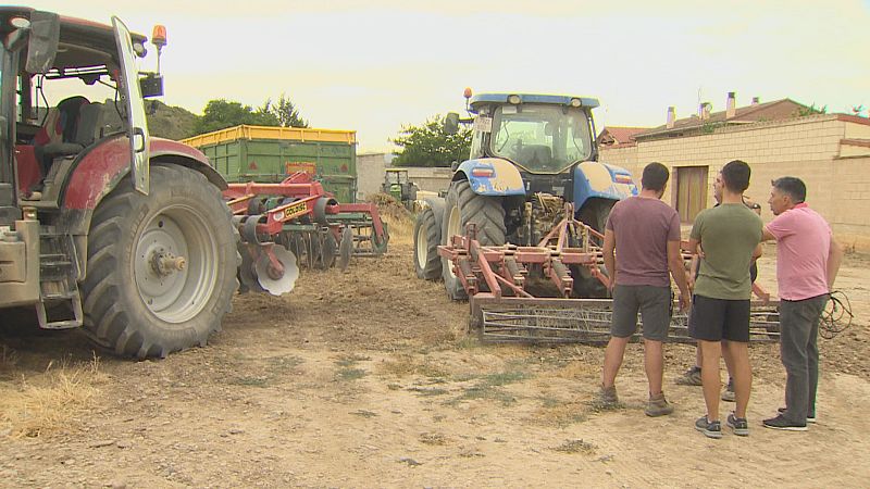 Los agricultores, h�roes contra el fuego