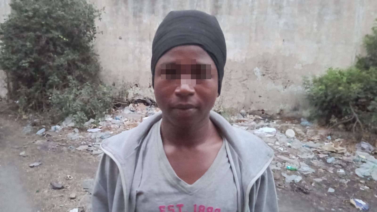 Un niño sudanés que intentó cruzar la valla