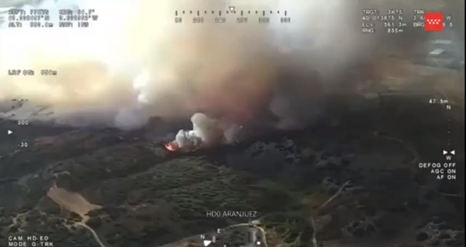 Incendio en Aranjuez