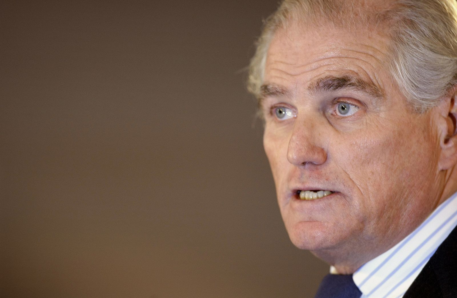 Ramón Calderon, durante la rueda de prensa en la que anunció su dimisión