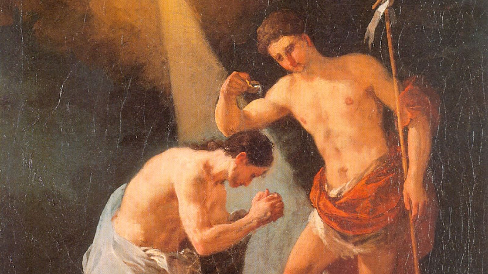 Detalle del cuadro 'Bautismo de Cristo', de Goya