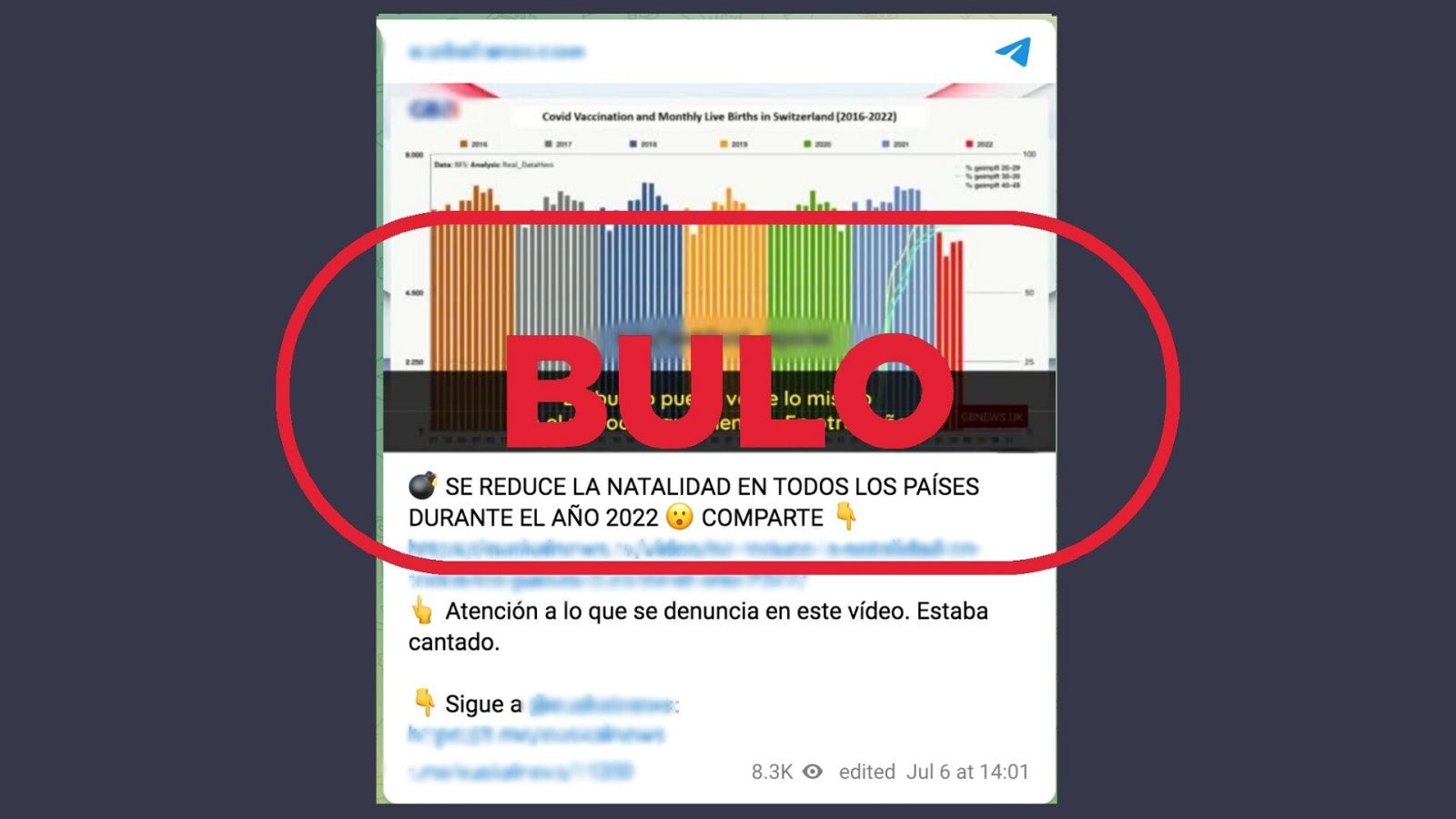 Bulo sobre el descenso de natalidad en 2022 en todos los países del mundo