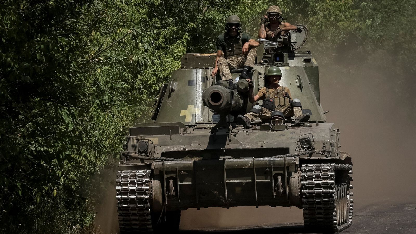 Tropas ucranianas en la región del Donbás