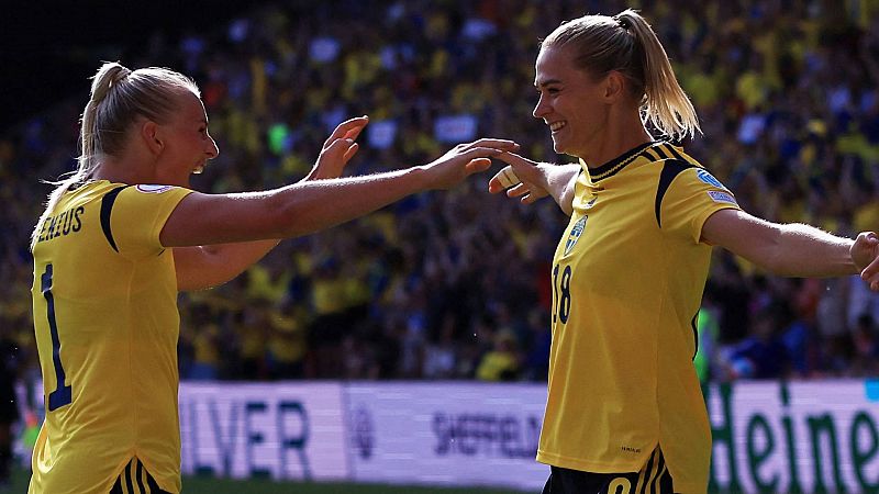 Suecia vence a Suiza y rompe la igualdad en el Grupo C de la Eurocopa femenina 2022