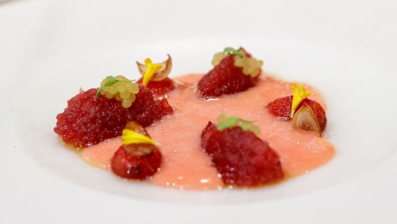 Receta de tartar de lomo de at�n de Almadraba 'Esencias del sur' de Mar�a Lo