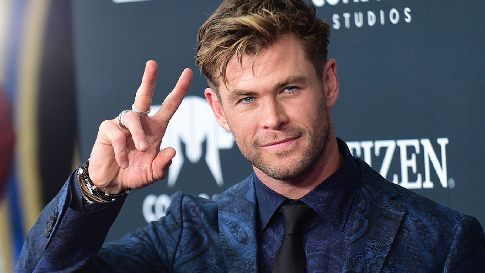 Posado del actor Chris Hemsworth