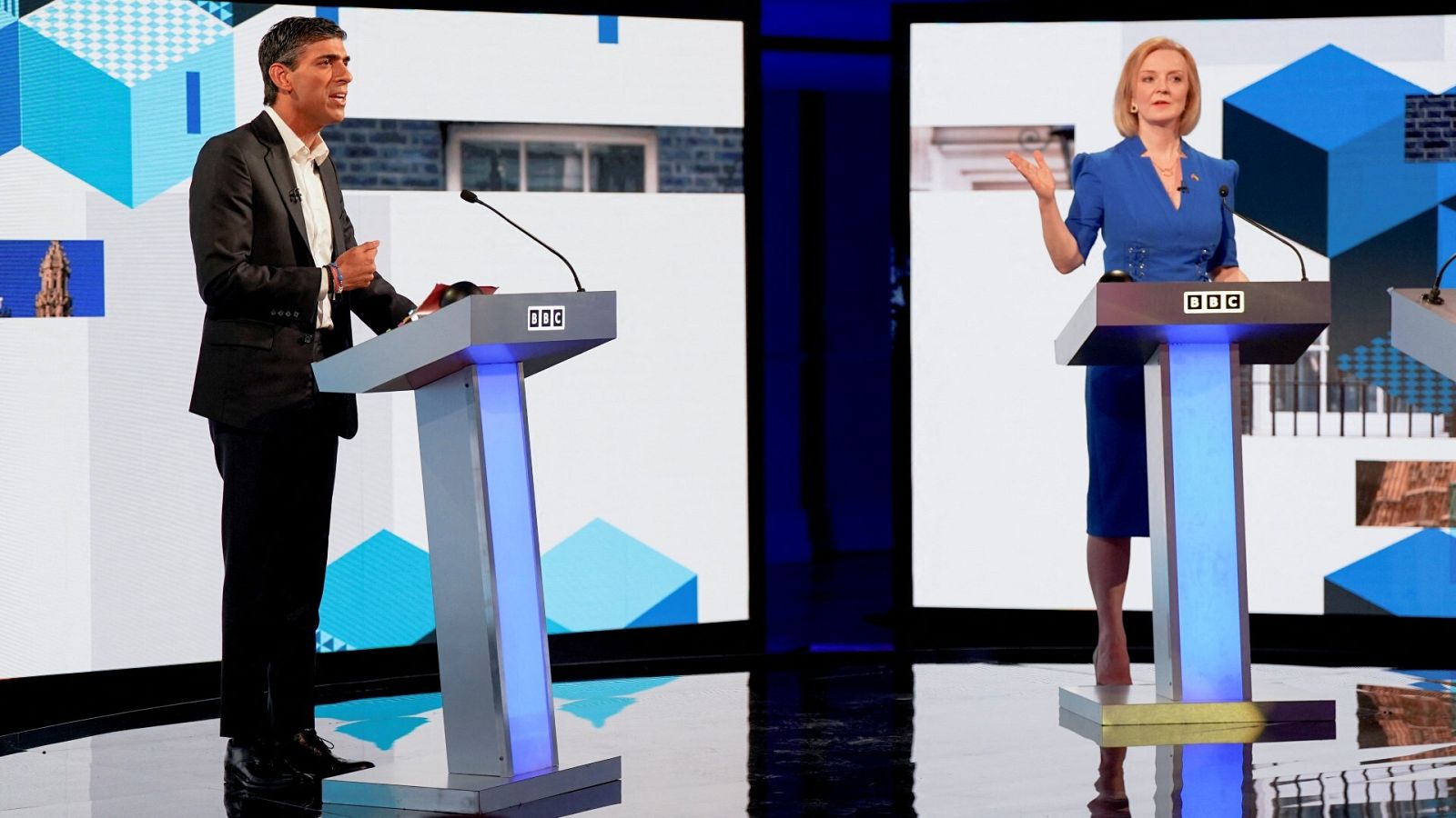 Sunak y Truss se enfrentan en su primer debate cara a cara