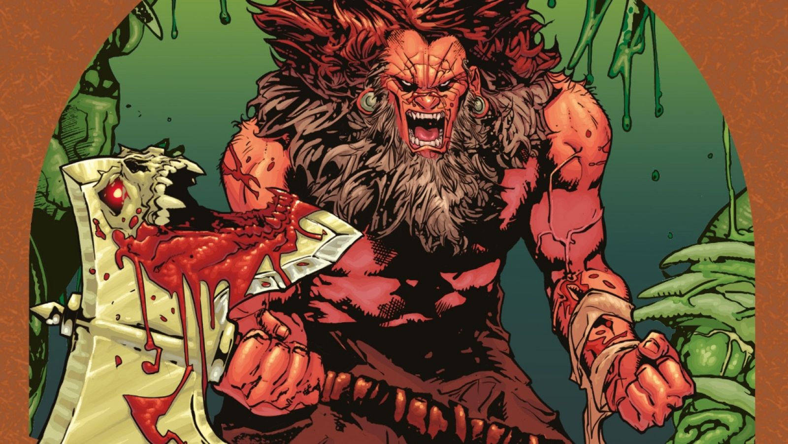 Detalle de la portada de 'Barbaric'