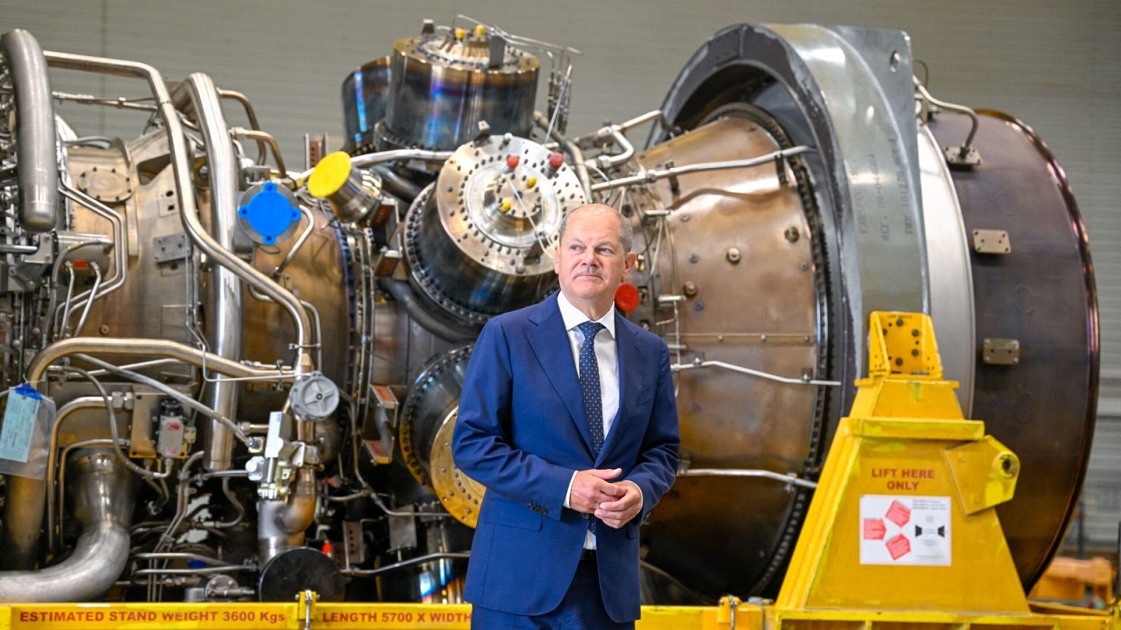 Olaf Scholz visita la turbina reparada del Nord Stream 1