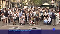 Barcelona commemora el cinquè aniversari del 17A