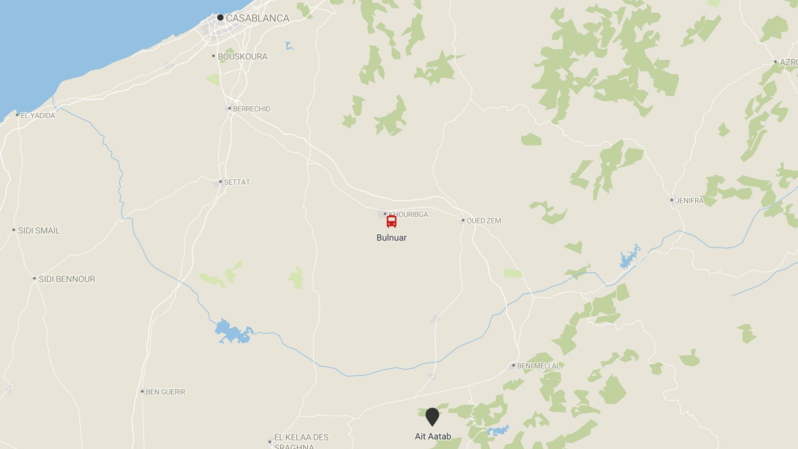 Accidente en Marruecos