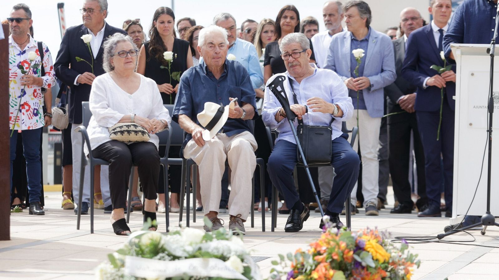 Víctimas y familiares, en el quinto aniversario del atentado en Cambrils del 17-A