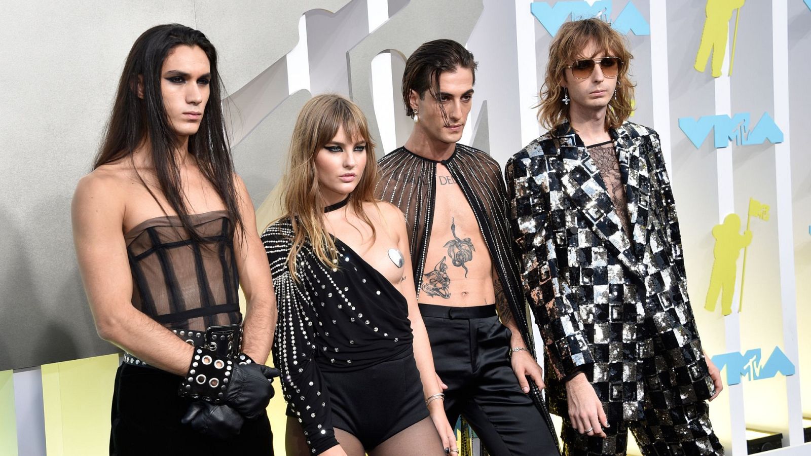 La banda italiana Maneskin en los MTV VM Adwards