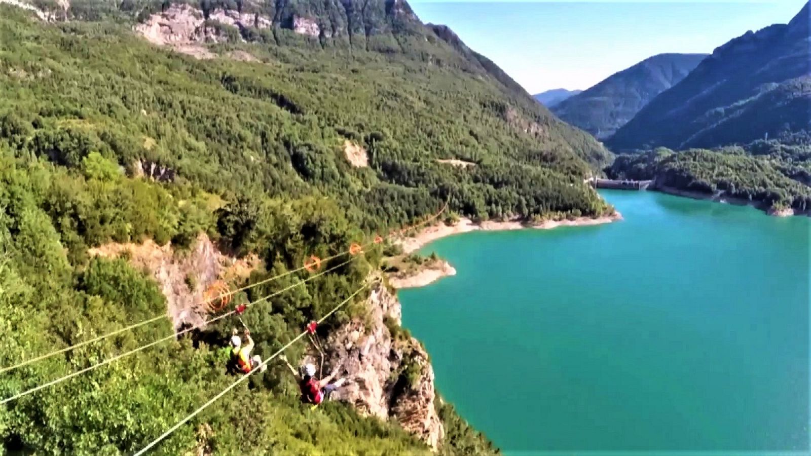 La tirolina doble más alta de Europa