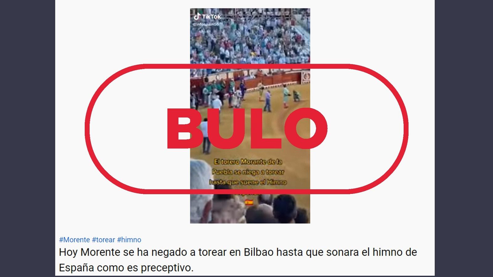 Bulo de que Morante se negara a torear en Bilbao