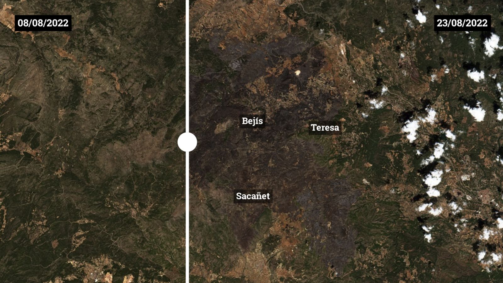 Repaso a algunos los grandes incendios de 2022