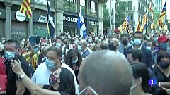 Pere Aragonès dona l'esquena a la manifestació de l'ANC 