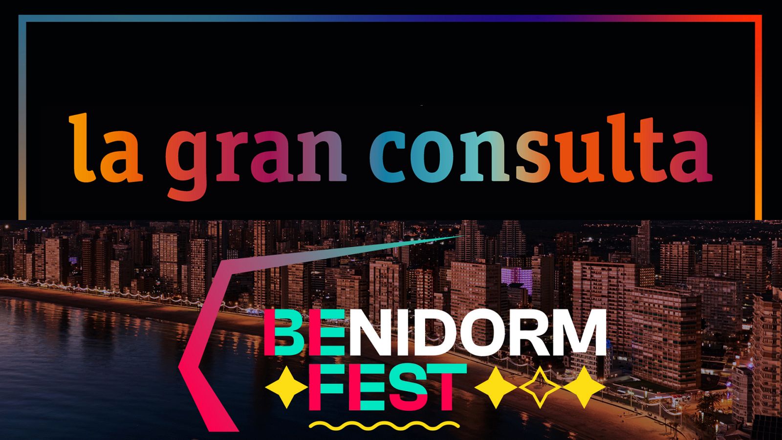 Logos de La gran consulta y el Benidorm Fest
