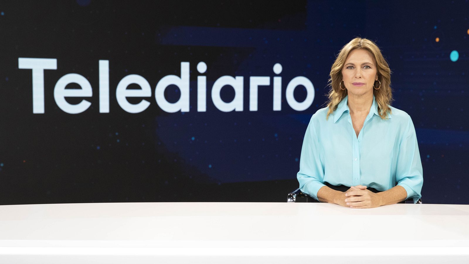 Alejandra Herranz, en el plató del Telediario