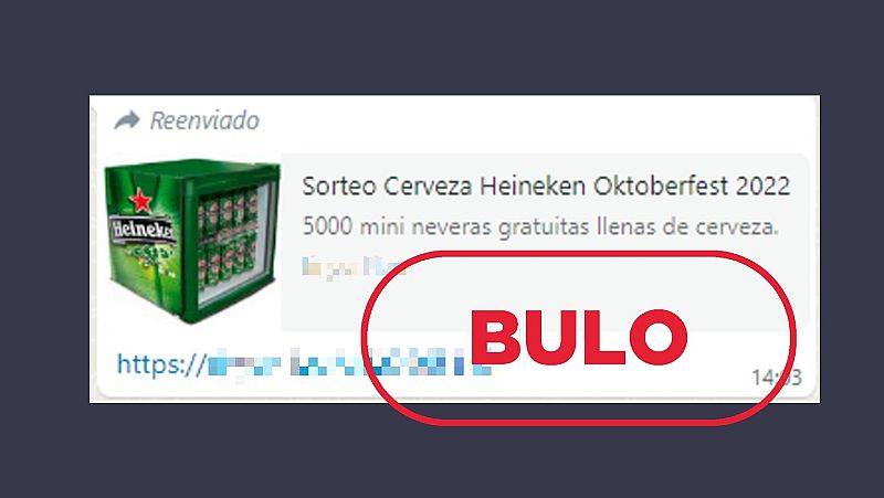 Heineken no est� sorteando 5000 mini neveras gratis de cerveza, es un fraude
