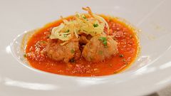Receta de albóndigas de ternera en salsa de chorizo de Patricia Conde