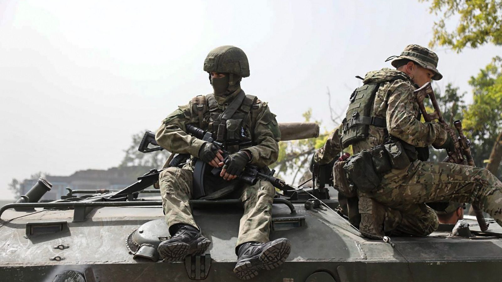 Soldados rusos en la guerra de Ucrania