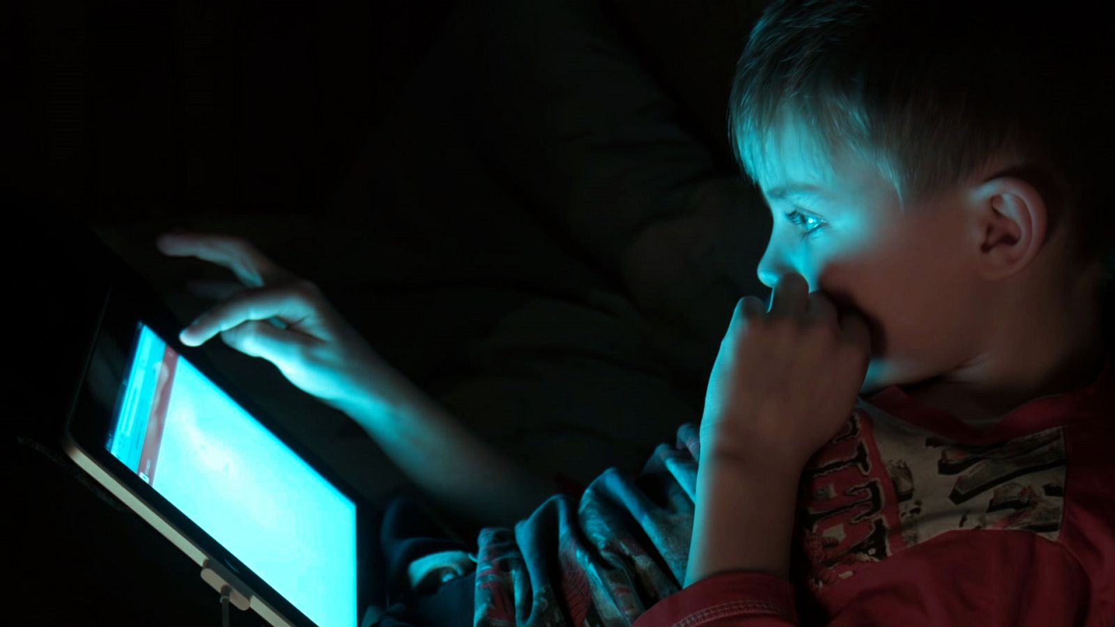 Niño con un ordenador