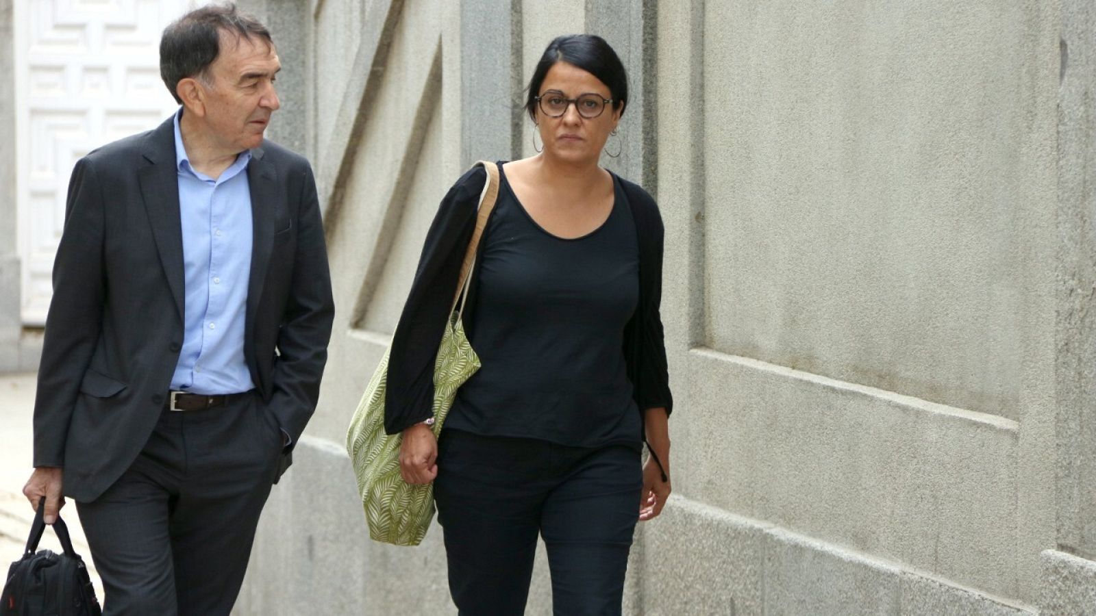 Anna Gabriel (CUP) a l'entrada del Tribunal Suprem abans de comparèixer 