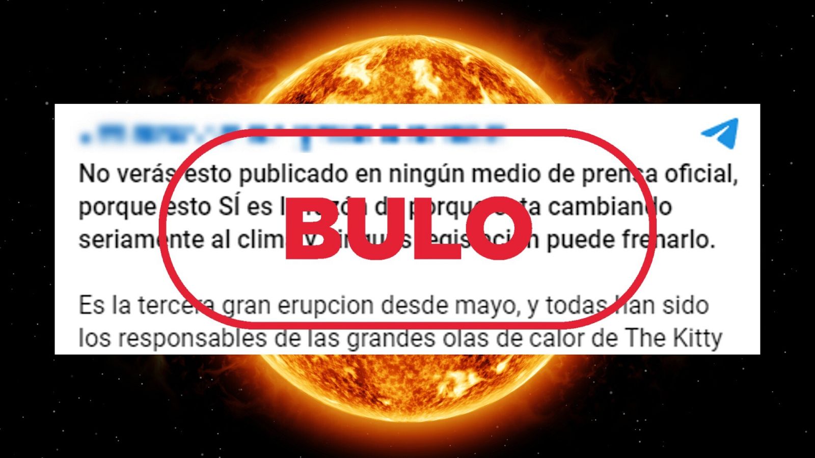 Las erupciones y ciclos solares no son las causantes de las olas de calor y el cambio climático