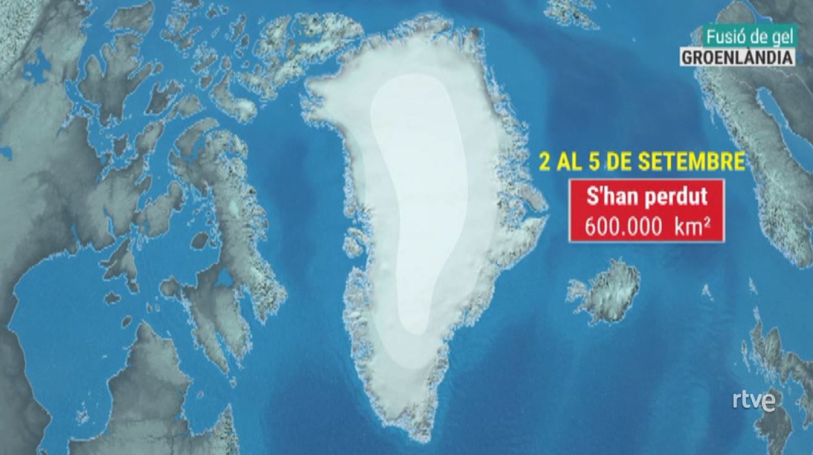 Fusió de gel sense precedents i onada de calor a Groenlàndia