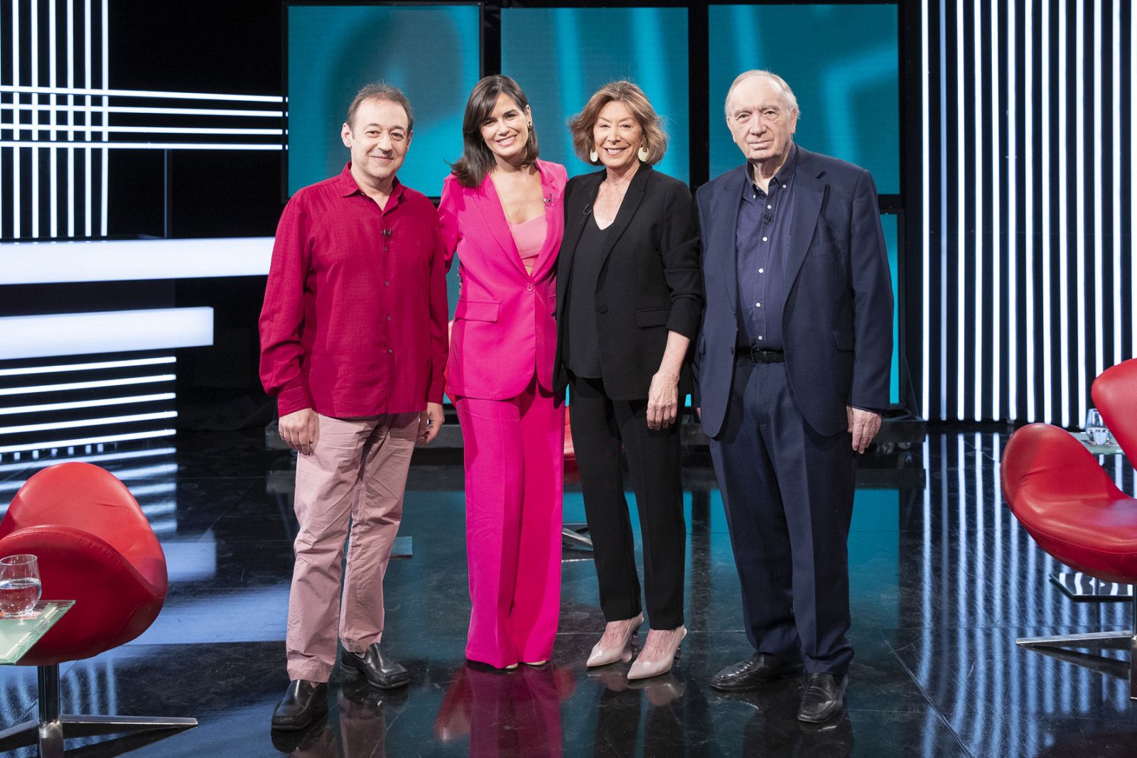 Sigfrid Monleón, Fiorella Faltoyano y Fernando Méndez-Leite