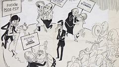 Una exposición repasa la transición con el humor gráfico de Martínmorales
