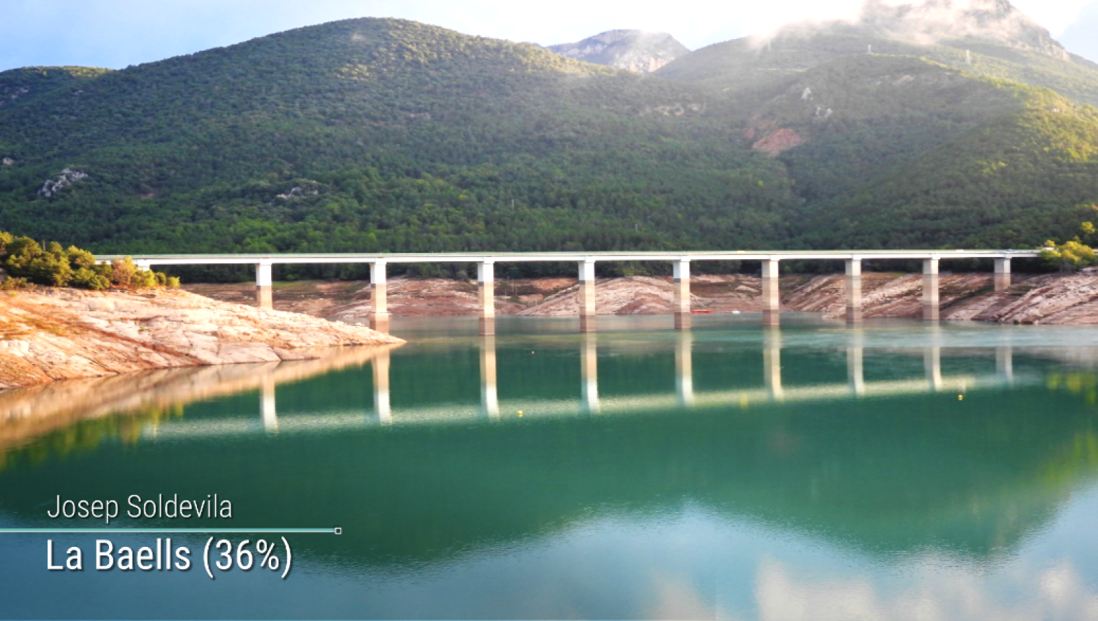 Pantà de la Baells al 36% de la seva capacitat