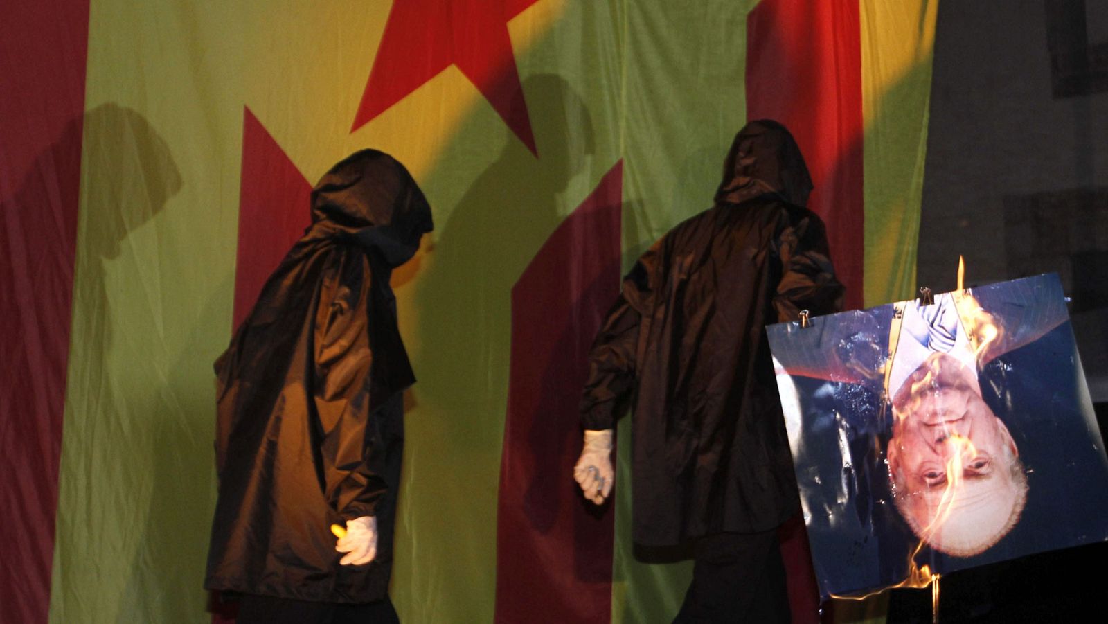 Imagen de archivo de la quema de una foto del entonces rey Juan Carlos en la Diada de 2013