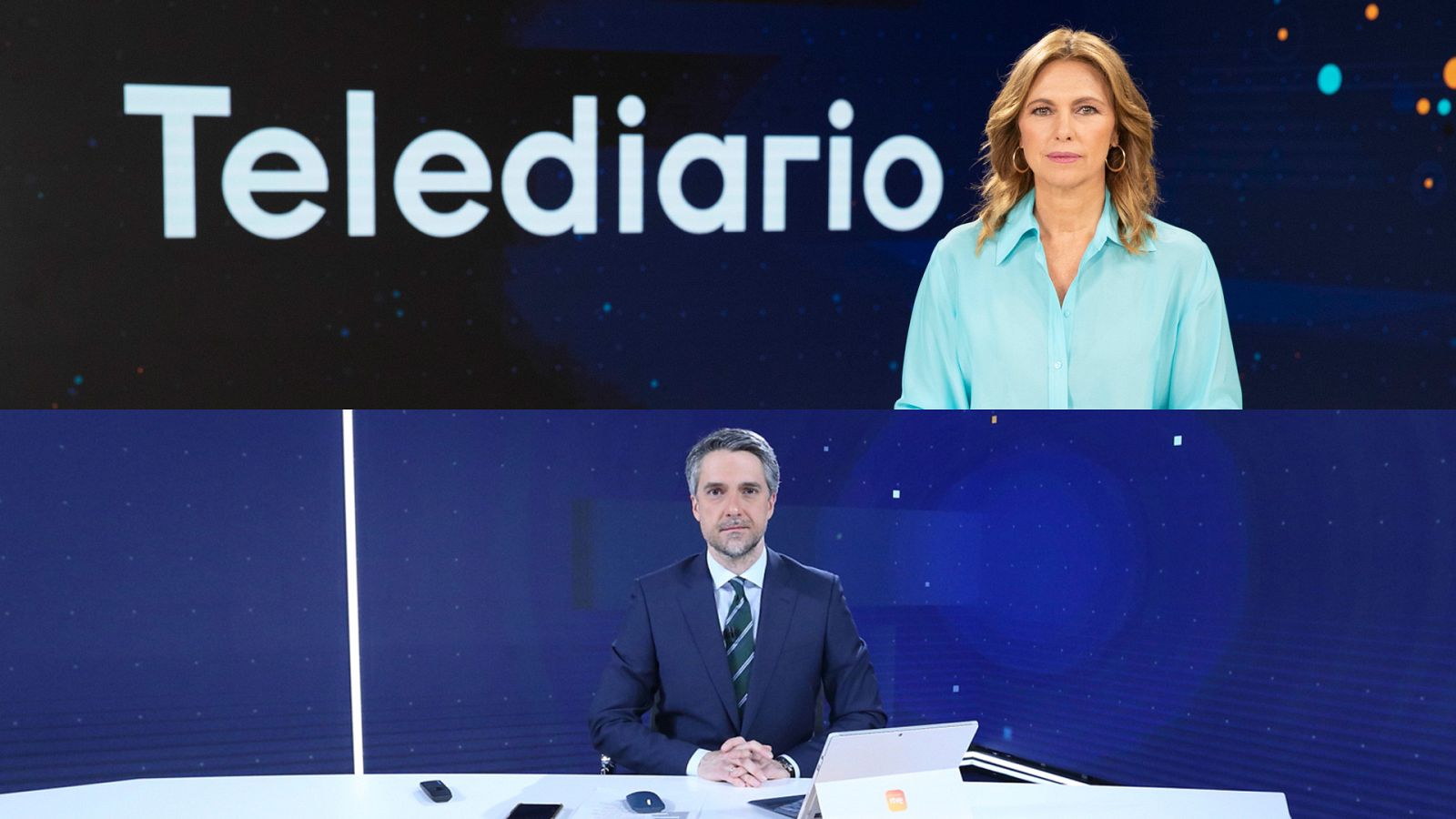 Telediario - Alejandra Herranz y Carlos Franganillo