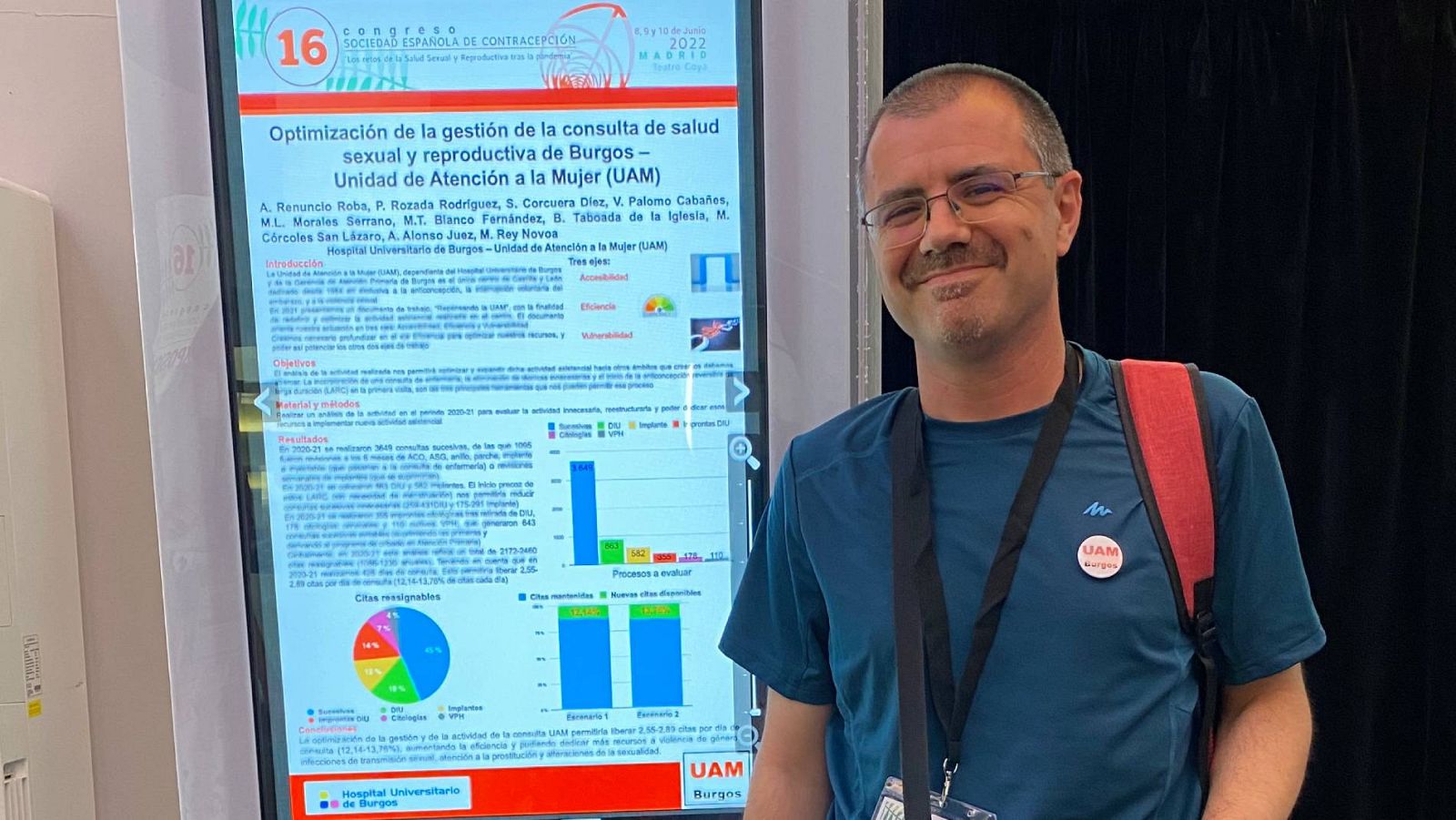 El ginecólogo y obstetra Abel Renuncio Roba en un congreso de la Sociedad Española de Contracepción