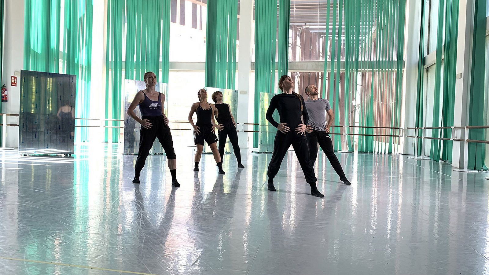 La compañía de Iratxe Ansa e Igor Bacovich, en un ensayo