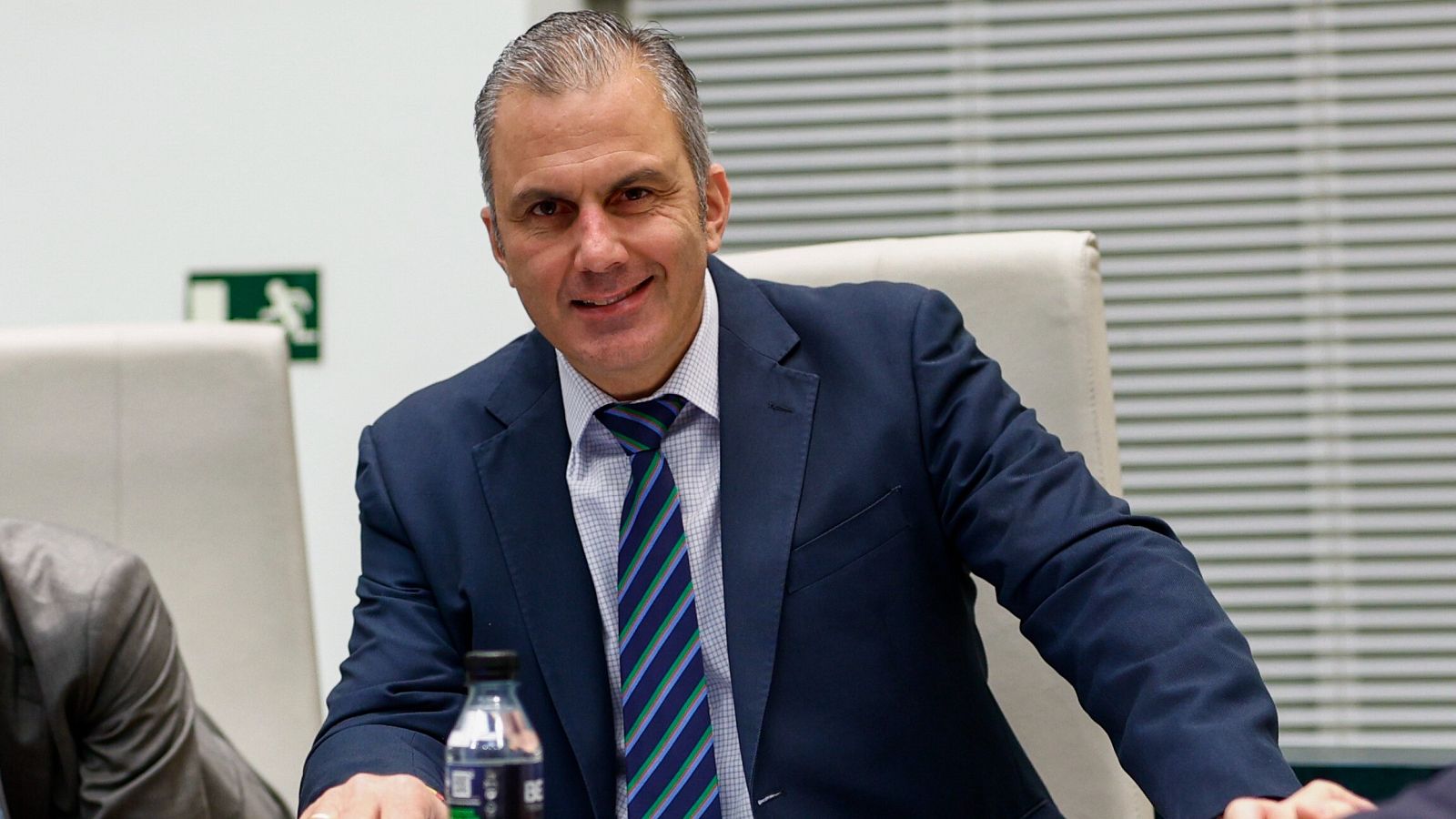 Javier Ortega Smith, en un Pleno del Ayuntamiento de Madrid