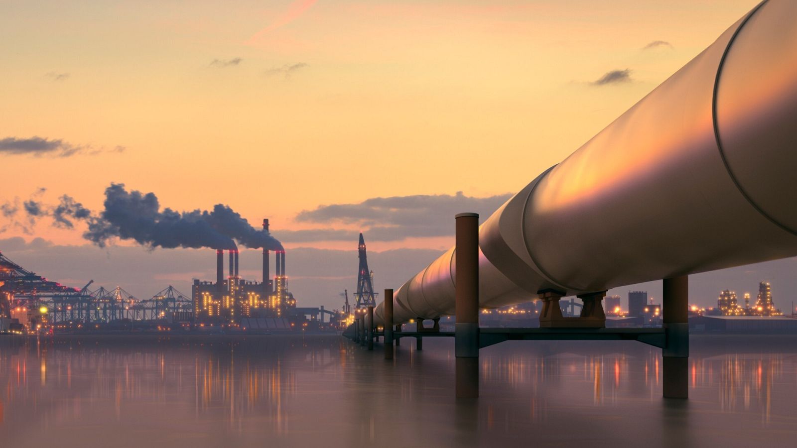 Una tubería industrial en una imagen de archivo