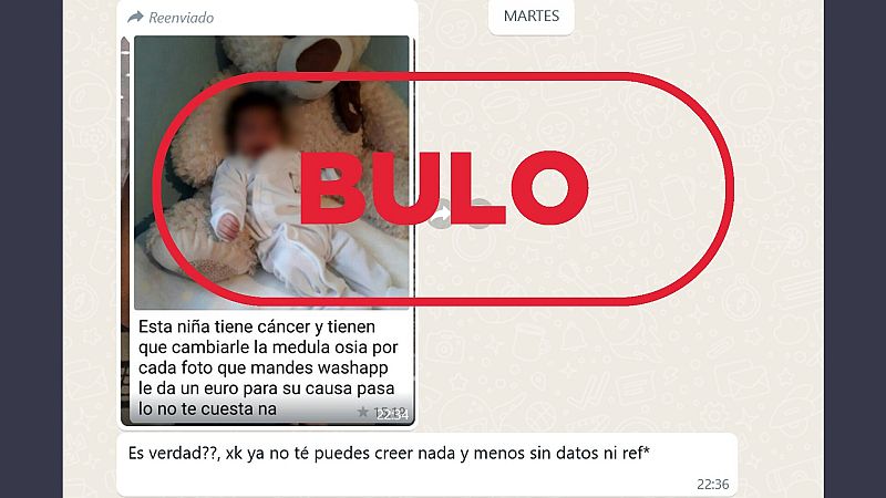 WhatsApp no dona dinero por reenviar la imagen de esta ni�a enferma 