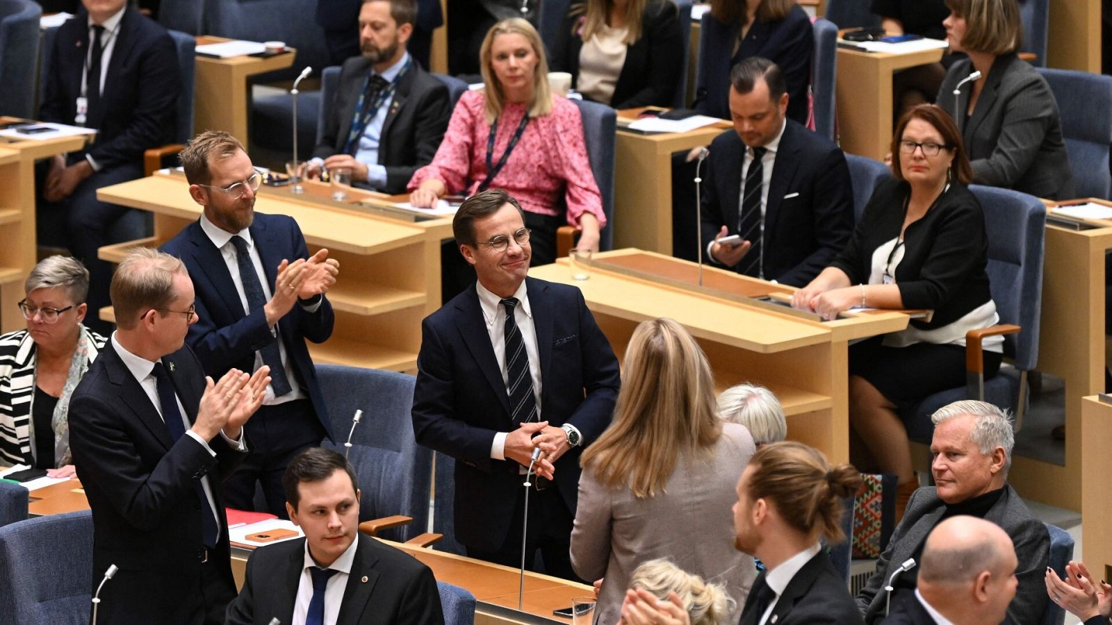 El líder de partido conservador sueco, Ulf Kristersson